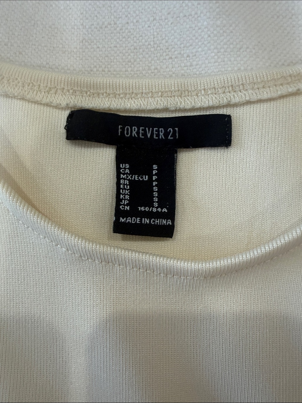 Forever 21 Off-White Ribbed Tank Top - Picture 3 of 3